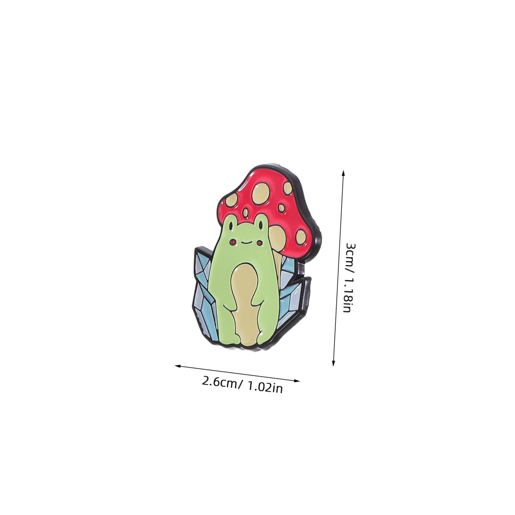 FOMIYES Bambusbrosche Froschdekoration Hallo Frosch Zeug Stifte Reiz Frösche Emaille Frosch-stift Frosch Zubehör Süßes Abzeichen Süßer Frosch Pilze Zinklegierung