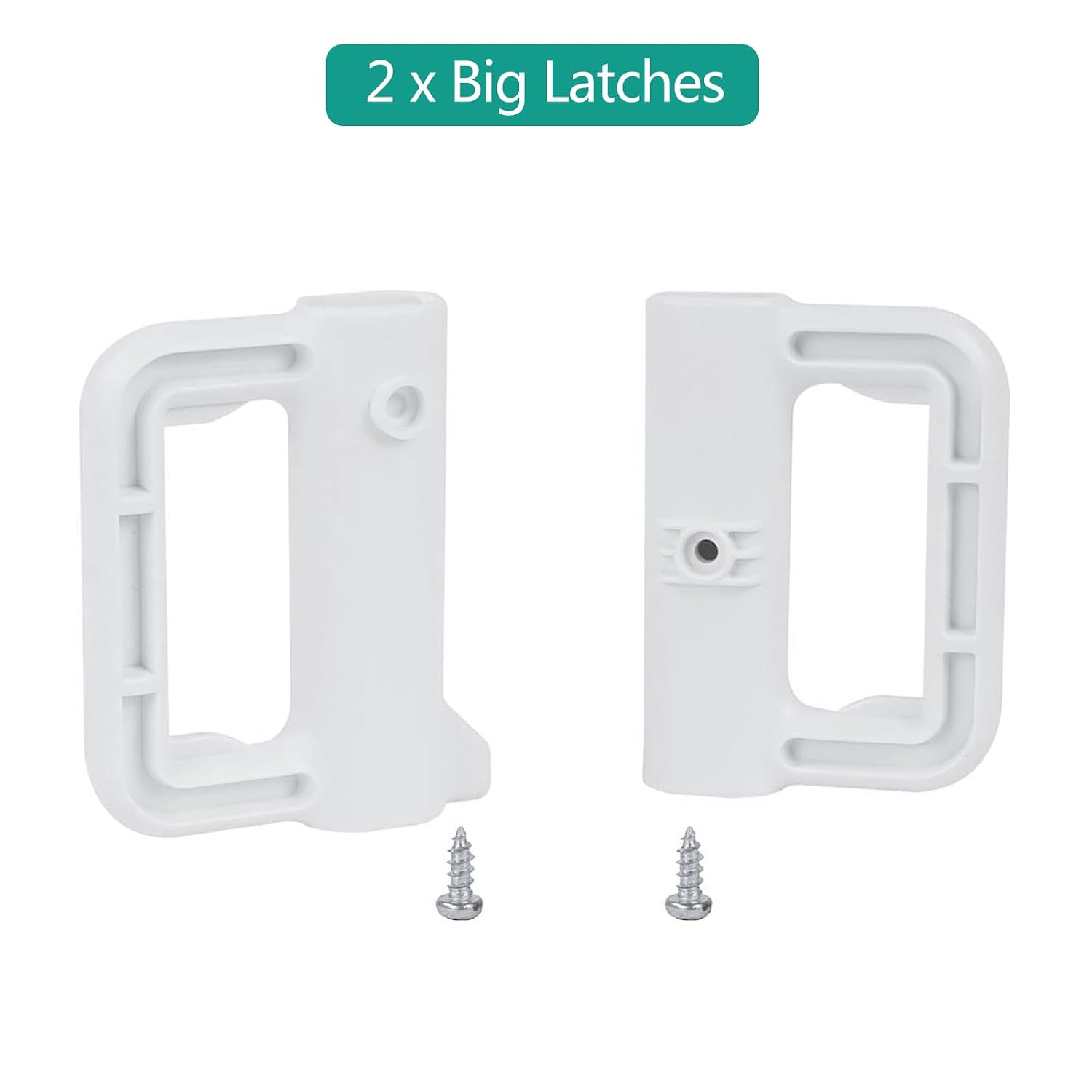 Retractable Baby Gate Replacement Parts Retractable Mesh Dog Gate Full Set Wall Mounting Baby Gate Hardware Mesh Pet Gate Accessories Retractable Gate Parts with Screws, White