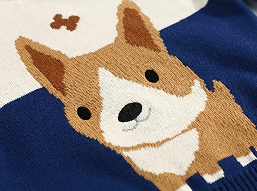 Image of Toddler Baby Boy Knit Sweater Pullover Cotton Cartoon Sweatshirt