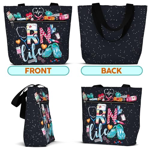 Bolso Tote Estético para Mujeres con Bolsillos miniatura 5