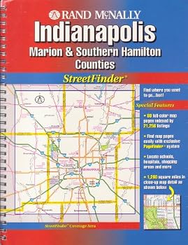 Spiral-bound Rand McNally Indianapolis: Marion & Southern Hamilton Counties Streetfinder Book