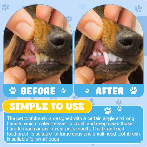 Image of Nuenen 150 Pcs Dog Toothbrush Finger Toothbrush Dental Brushes Puppy Tooth Brushing Kit for Large and Small Dogs Cats Most Pets Teeth Cleaning Oral Care Supplies(Popular Color)