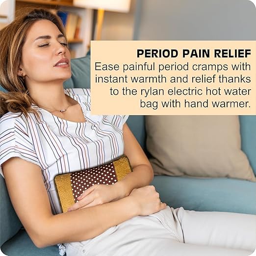 Hot Water Bag REDITEX Heating Bag Gel hot Water Bag hot bags for pain relief hot water bags electric hot pack heat pad electric for pain relief electric heating pad for back pain Men & Women with Charging Cord (Multicolour) (Velvet Bag) 4