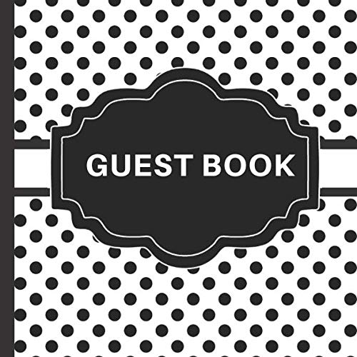 Guest Book Black and White Guest Book Includes Gift Tracker and