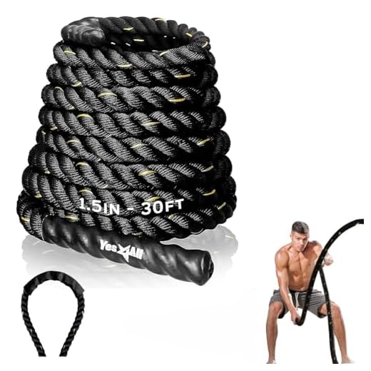 Yes4All Battle Rope No Cover 1.5in - 30ft