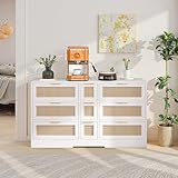 NTYUNRR Rattan Dresser for...