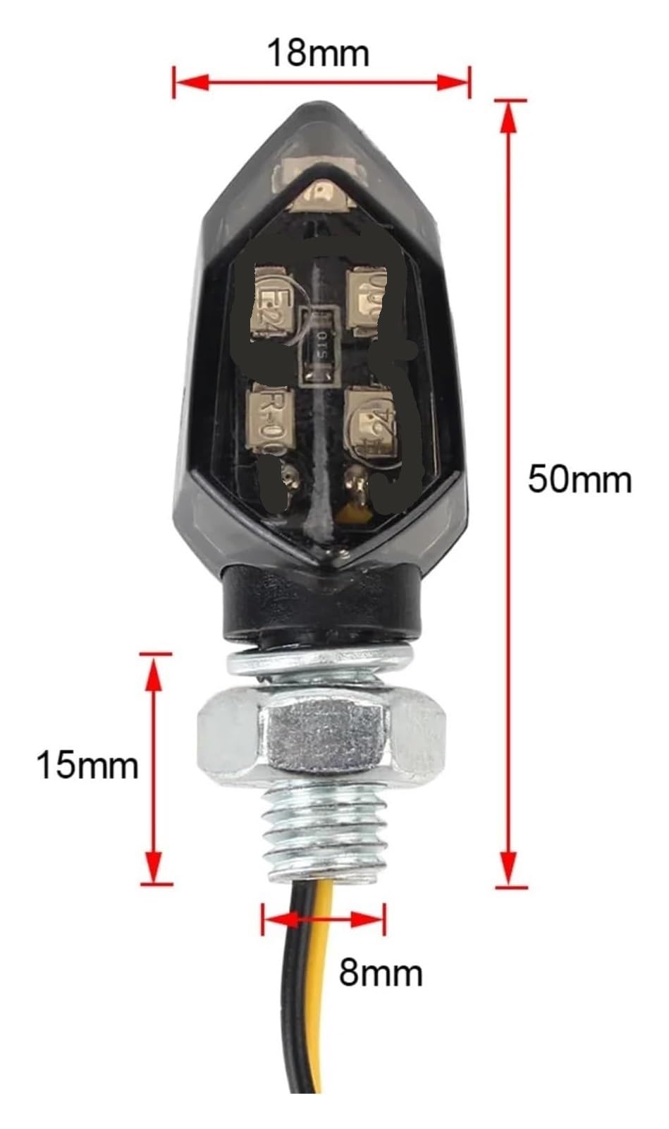 Intermitentes lámpara Indicadora Para S&uzuki 12V Motocicleta Luz Intermitente Indicador Luces Intermitentes Señal De Giro Freno