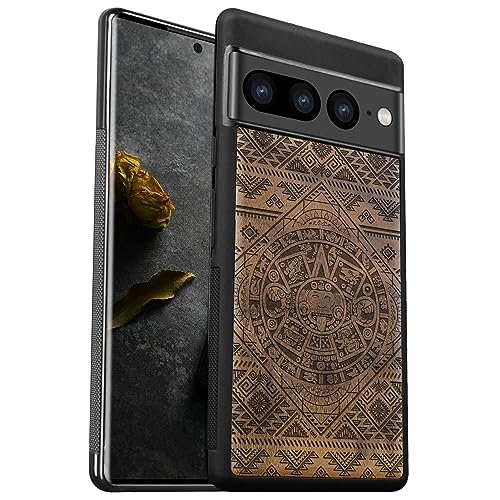 Étui bois Google Pixel 7 Pro style ethnique au quotidien coque antichoc chic