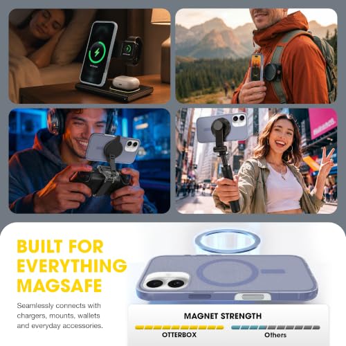 Image of OtterBox iPhone 16 Plus - Symmetry Series Slim MagSafe Case - Denver Dush | 3X Military Drop Protection - Slim - Shockproof - Pocket-Friendly - Raised Edges - Anchor Points - Non-Retail Packaging