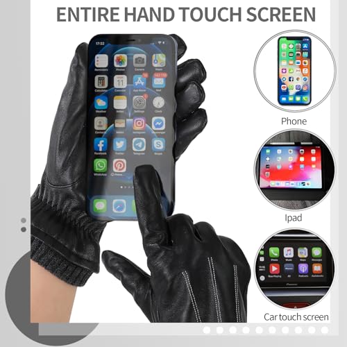 Zhamate Leather Driving Gloves