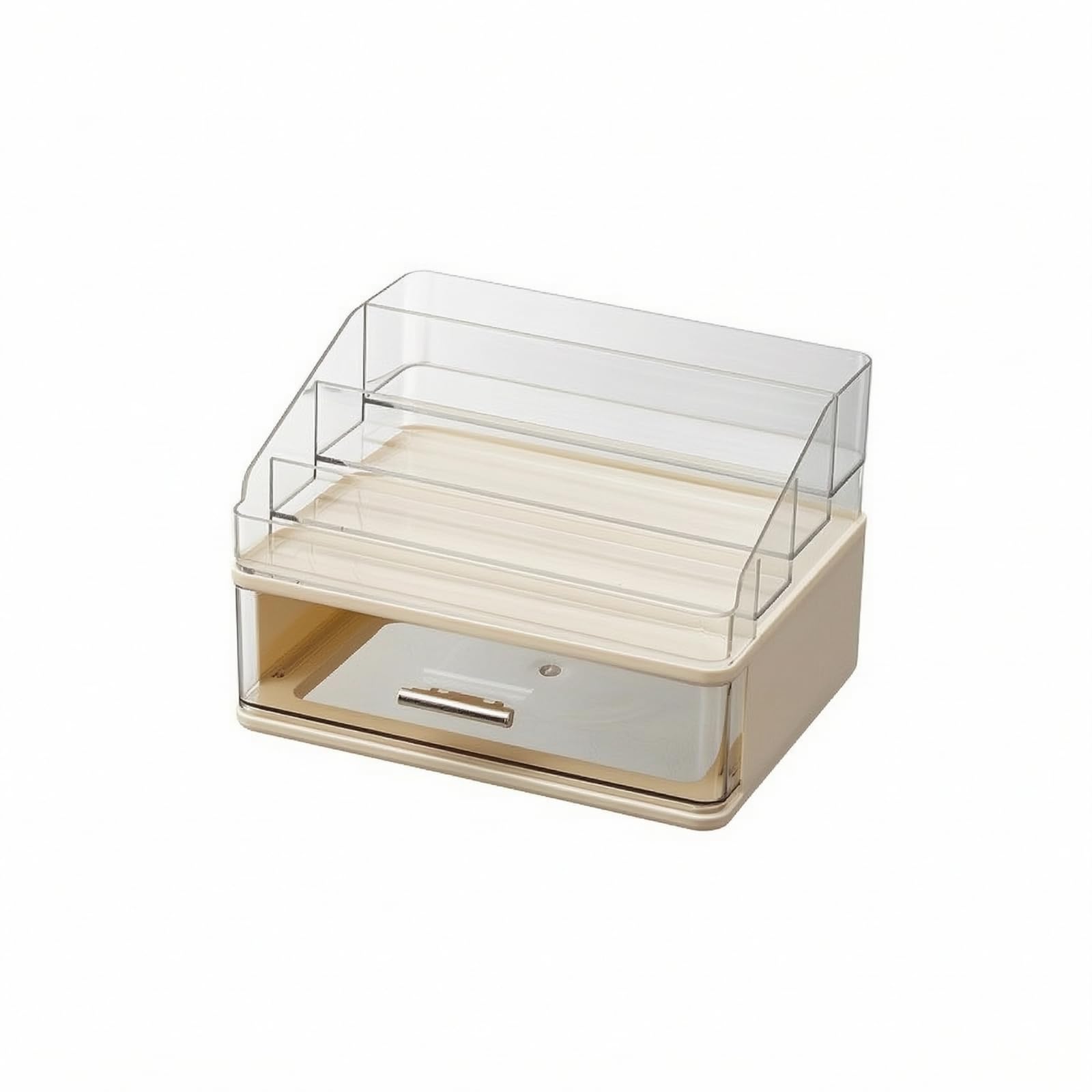 Cosmetici con Vassoio Divisorio in Plastica penne da Scrivania Elegante Organizer per Bagno, 1 Livello