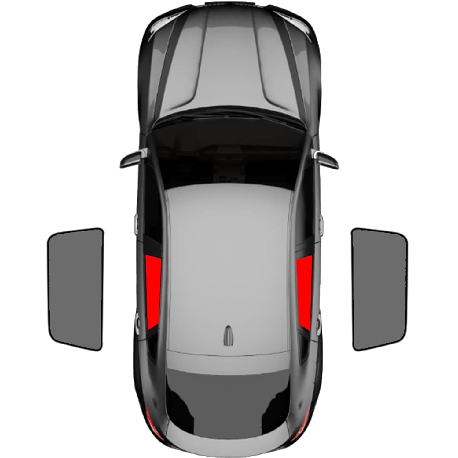 Rideau pare soleil Audi Q7 de protection haut de gamme sur mesure pour vitres latérales arrière