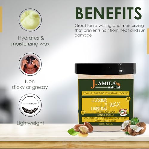 Cera para cabello J. Amila 16 oz para fijación extra miniatura 3