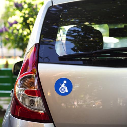 Image of Wheelchair Accessibility Sign Stickers 9Pcs Decal Symbol Ada Compliant Handicap Icons for Area Refuge and Accessible Zones Durable Selfadhesive Vinyl Indoor Outdoor Use