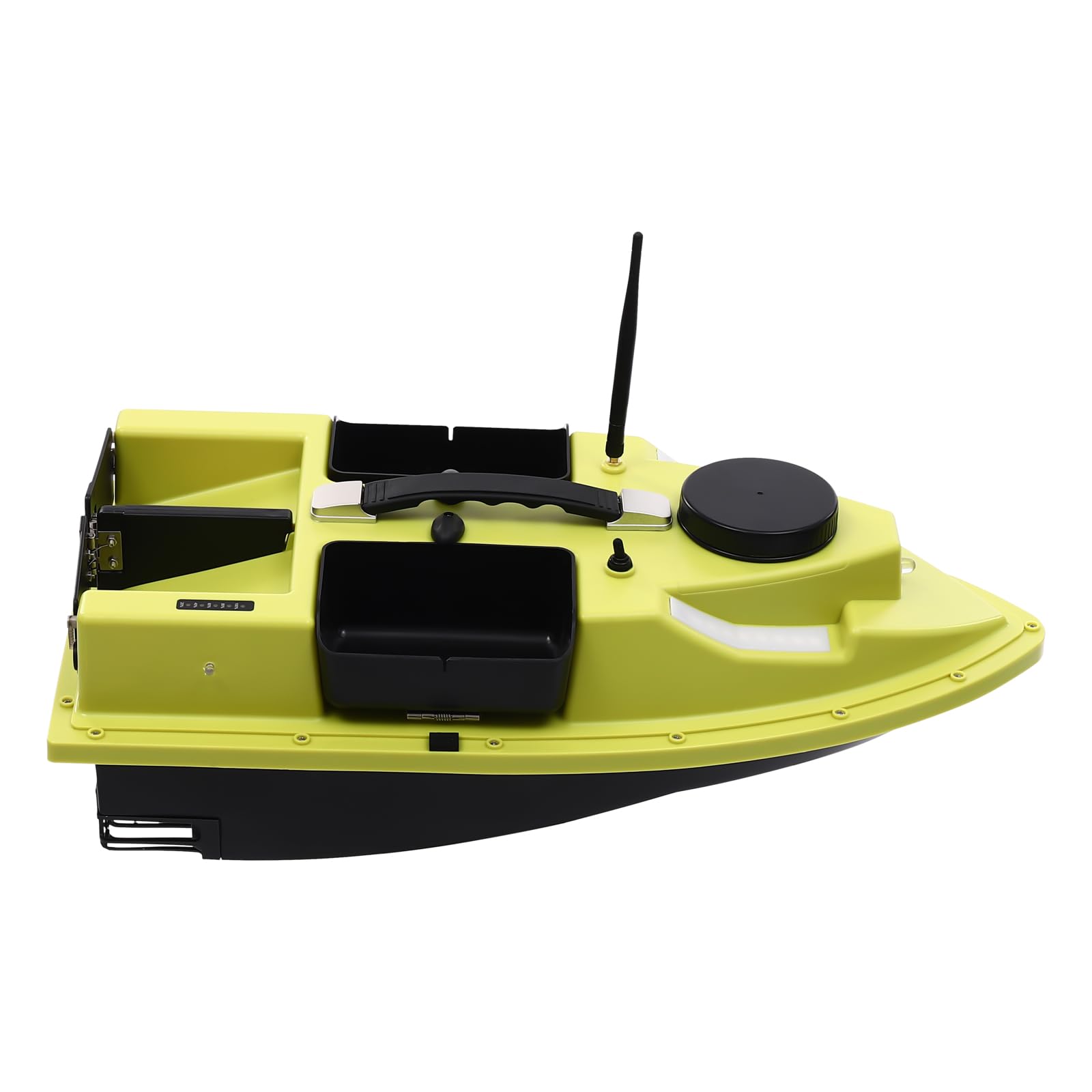 Bateau à appât de 500 m, avec télécommande et GPS, pour la pêche nocturne, 2 kg, pour réservoirs et lacs, vert