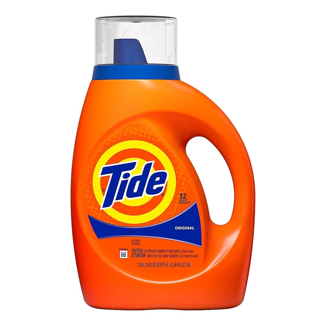 Tide Laundry Detergent Liquid Soap, Original, 32 Loads, 46 Fl Oz, 46 Fl Oz