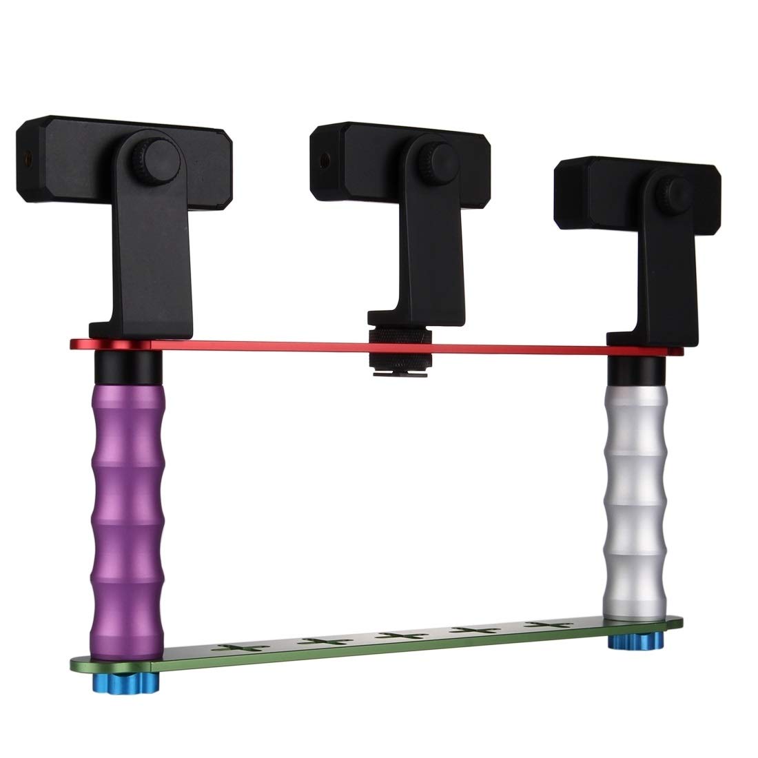 Support de diffusion smartphone LLD à triple clip pour vlogging stable - 8