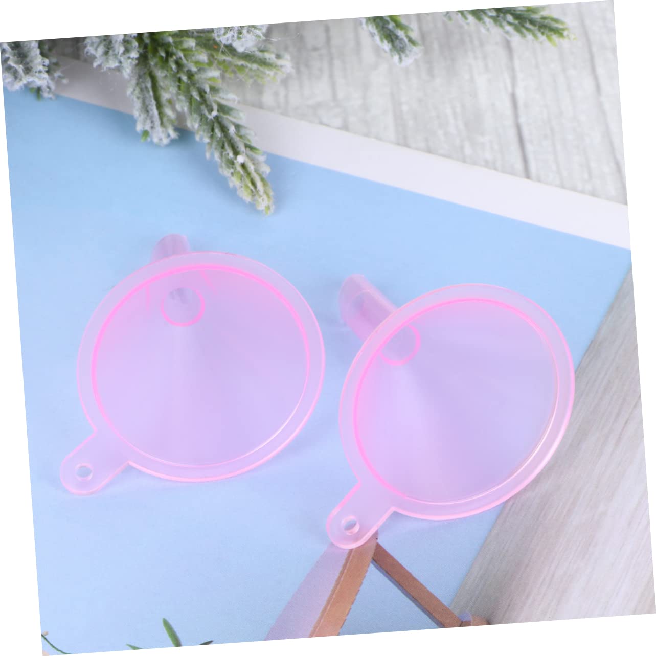 100 Stück Mini-Kunststofftrichter Transparent – Für Parfüm, ätherische Öle, Lotion, 6 X 31 X 38 Mm