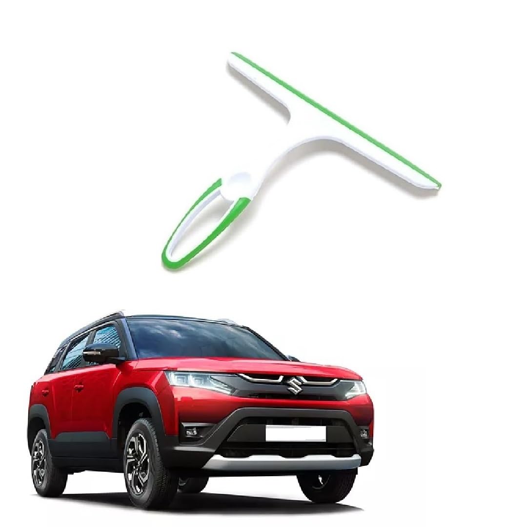 Multipurpose Car Window Glass Cleaning Wiper (Random Color) Set of 1pcs Compatible for Maruti Suzuki Brezza 2022