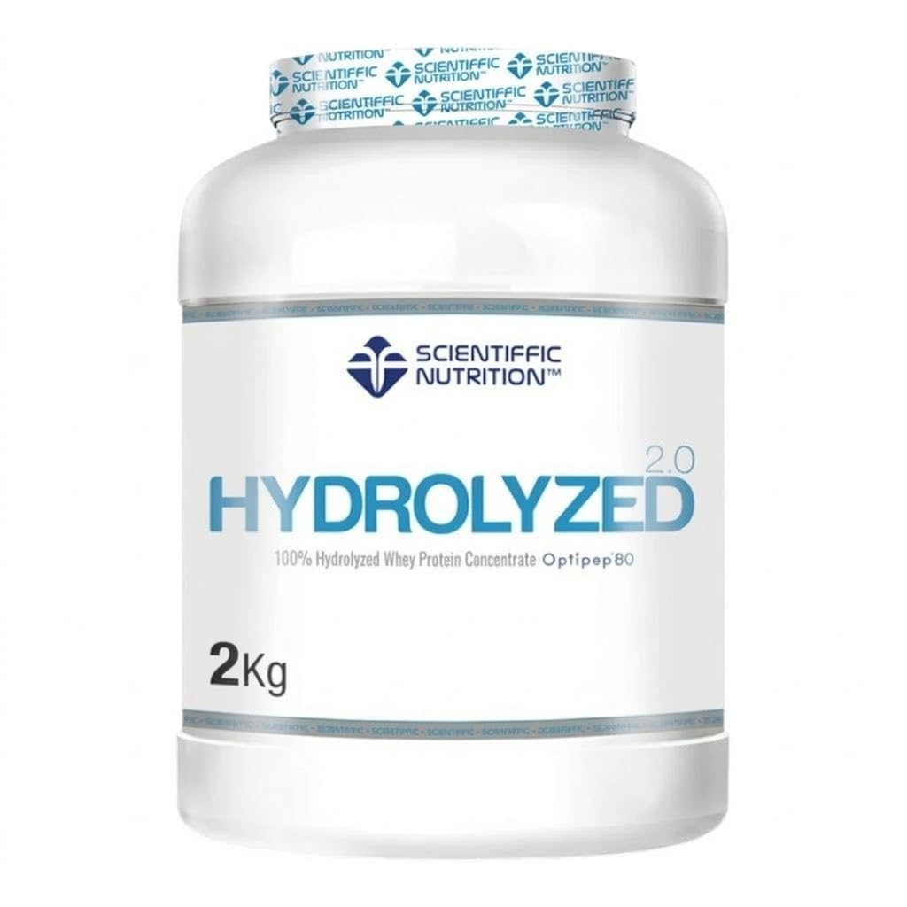 Scientiffic Nutrition - Hydrolyzed, Proteína de Suero de Leche Hidrolizada, Whey Protein en Polvo, Rápida Absorción y Fácil Digestión, Promueve el Crecimiento Muscular - Sabor Cookies, 2kg.