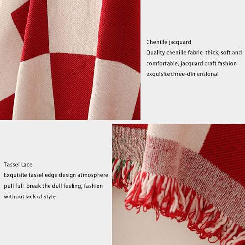 Housse de canapé de Noël lavable en chenille blanche pour protéger des chiens et chats - 6