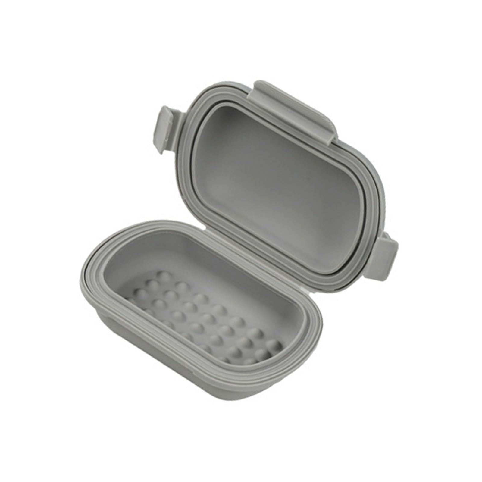 Whoasyst Compact Gym Soap Container Secure Lid Silicone Build for Shower Accessories Compact Camping Holes Outdoor Secure Case