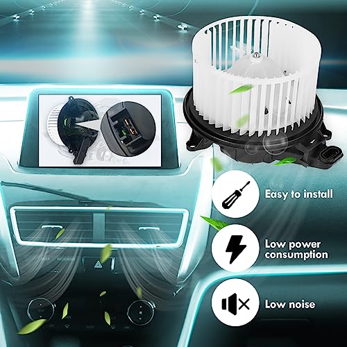 Image of AC Heater Blower Motor Assembly, Blower Motor with Fan Fit for 2009-2014 Ford F150, 2009-2017 Ford Expedition, 2009-2017 Lincoln Navigator, 700237 AL1Z19805A 75873, Fit for Left Hand Drive