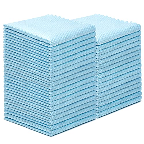 Siligli Nanoscale Streak Free Miracle Cleaning Cloths, Pack Of 35, Reusable Window Mirror Cleaning Cloth, Easy Clean Cloth, Nanoscale Cleaning Cloth, 9.8"×9.8" #TOP2