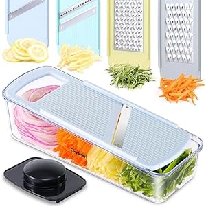 Geedel Professional Mandoline Slicer for Kitchen, Multi Purpose Vegetable Slicer Cutter, Vegetable Cutter Onion Cutter for Veggie Fruit Cheese