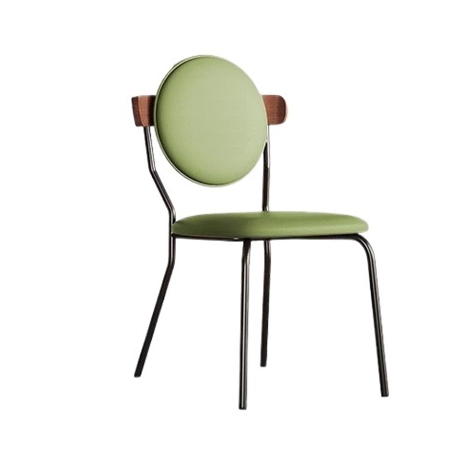 Chaises de salle à manger modernes du milieu du siècle rembourrées avec pieds en métal, lot de 4