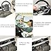 Universal Racing Steering Wheel,Drifting Deep Dish Steering Wheel 13.8”/350mm 6 Bolts Grip Vinyl Leather & Aluminum with Horn Button for Car Golf Cart (Blue)
