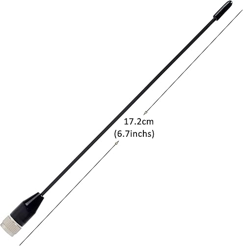 Miniatura 4 de HYS UHF SMA Macho UHF Walkie Talkie Whip Antena, 433Mhz Antena GSM GPRS Omni Antena para LoRa, Puerta de Garaje Puerta Amplificador de Señal Aérea,