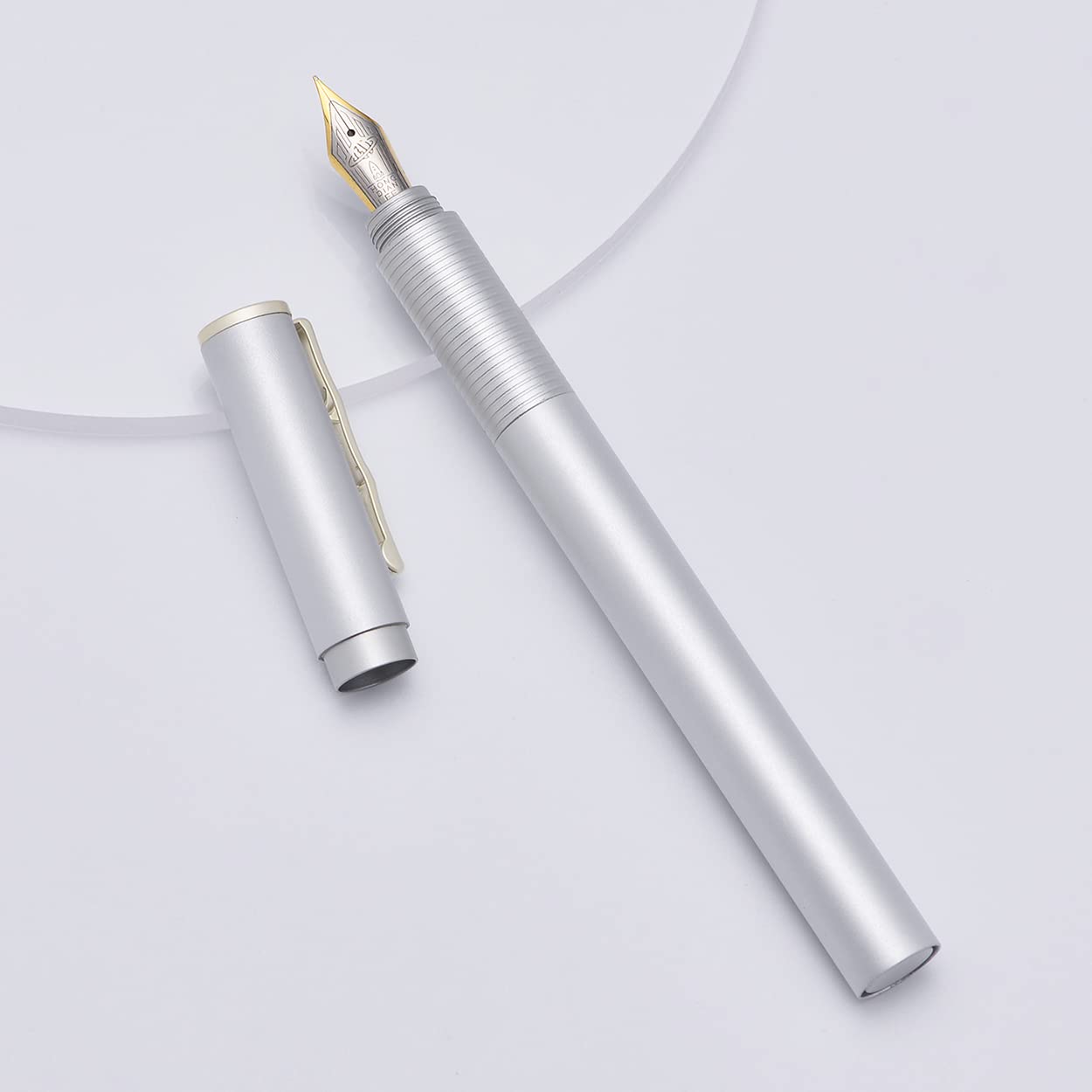 Hongdian Black Forest Fountain Pen - Titanium Gift Pen -21