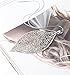NLCAC Filigree Leaf Pedant Necklace Snake Chain Gorgeous Hollow Leaf Necklace Bohemian Jewelry for Women (Silver Tone)