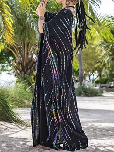 Image of Kaftan Dresses for Women Plus Size Summer Beach Dress with Print and Swim Cover Ups