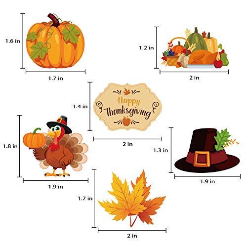 Thanksgiving Food Picks Cupcake Toppers Decorations - Turkey Day Fall Appetizers Toothpicks Sticks Party Supplies 144Ct #TOP3