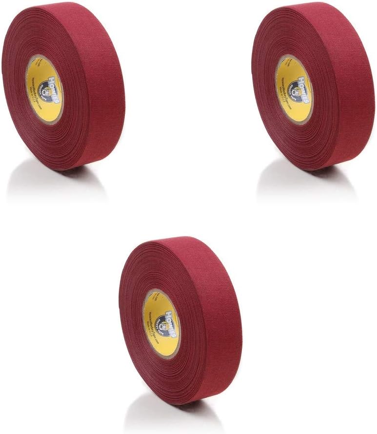Howies Hockey Stick Tape Premium Cloth White 1" x 25yd (75') 3-Pack : Sports & Outdoors