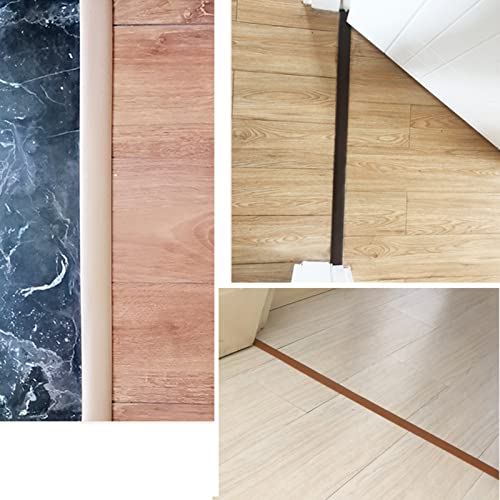 Pvc Floor Cover Strips, 1M Self Adhesive Floor Transition Strip Doorway Vinyl Floor Flat Divider Edge Guard For Laminate Flooring Tile Carpet (Color : Black) #TOP3