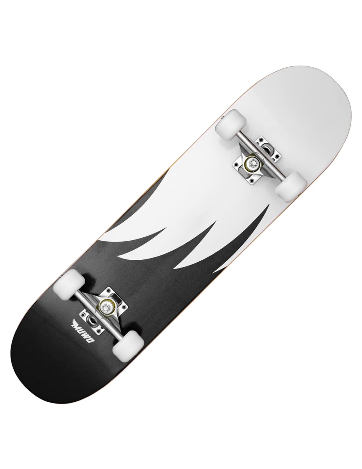 MUWO Street Skateboard 31 x 8 inch - compleet board voor beginners van stevig hout en aluminium, geschikt voor kinderen, tieners en volwassenen met verschillende motieven (Boundless Borders MUWO Street Skateboard 31 x 8 inch - compleet board voor beginners van stevig hout en aluminium, geschikt voor kinderen, tieners en volwassenen met verschillende motieven (Boundless Borders