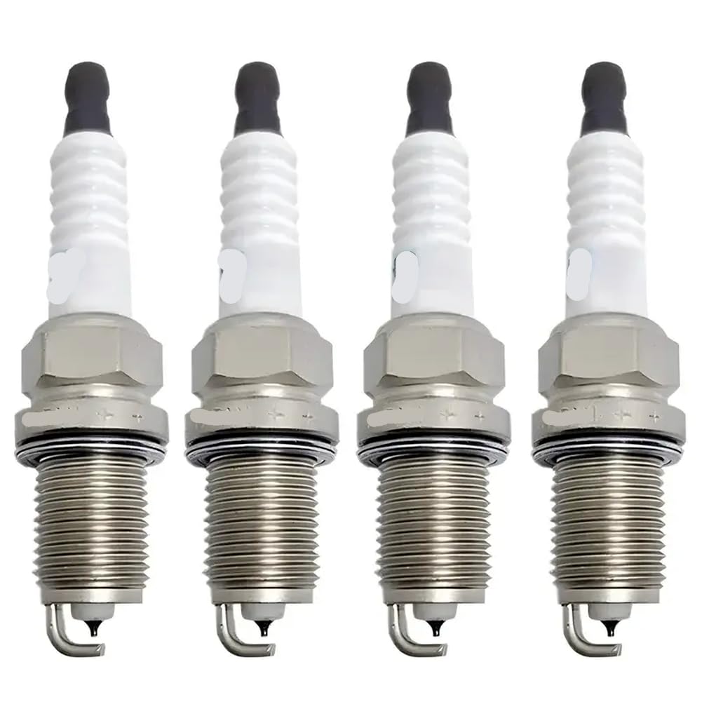 4 Stück Iridium-Zündkerze, 18 mm Gewinde, kompatibel mit Kfz-Motorradteilen 2007 2015 1.3L 1.5L 2008 2014 1.6L für Teilenummer ZJ46-18-110 SK16PRE13 SK16PR-E13 ZJ4618110