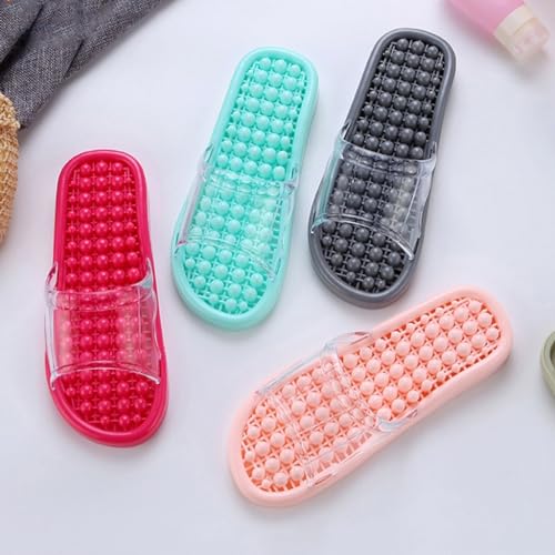 GHYUBYER Massage Slippers for Women Indoor，Shower Sandal Slippers with Drainage Holes Very Lightweight Indoor Outdoor Beach Slippers(Color:Blue,Size:43/45 EU)2