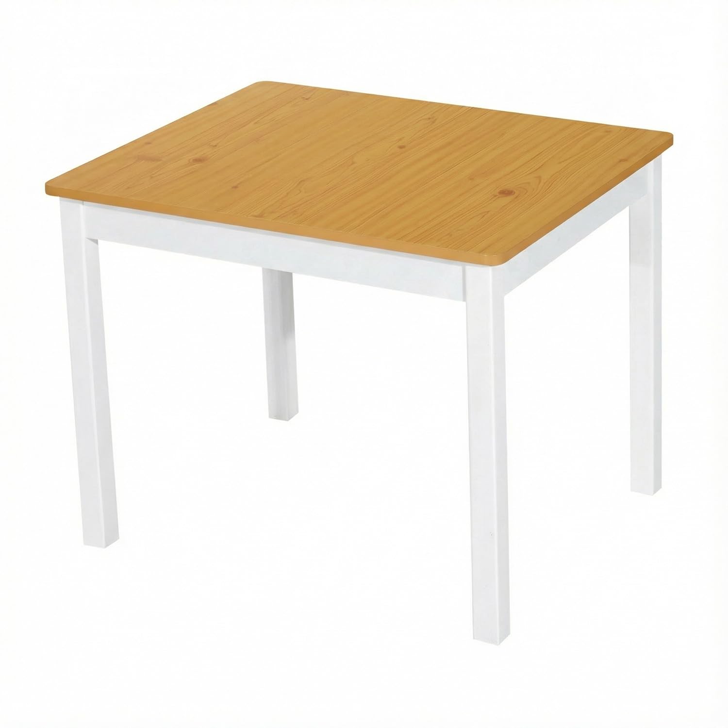 HOMCOM Mesa Infantil con 2 Sillas y Banco con Almacenaje Blanco y Natural | Mesa y Sillas Infantiles de 4 Piezas, Juego de Muebles para Actividades, para Niños de +3 Años, Dormitorio Sala de Juegos