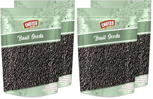 Image of Exotes Dried Fruits Nuts And Seeds (Sabja /Basil Seeds, 500g (2x250g)) (Pack of 2)