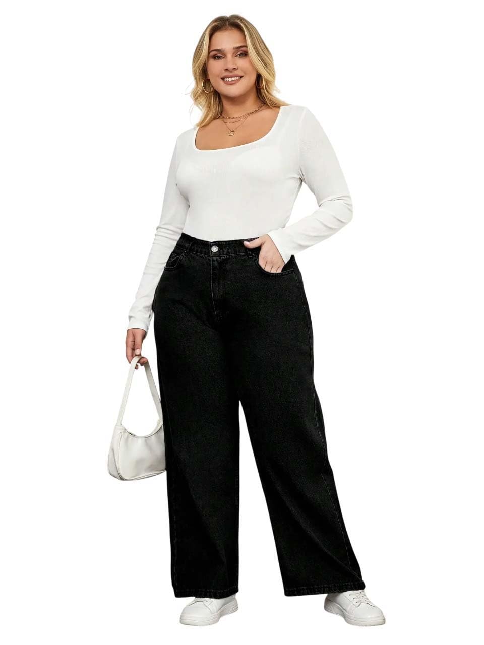 eimear Women’s Plus Size Jeans Premium Stretch Denim Curvy Fit Trendy Comfortable Long Lasting Fashion Wear-picture-44