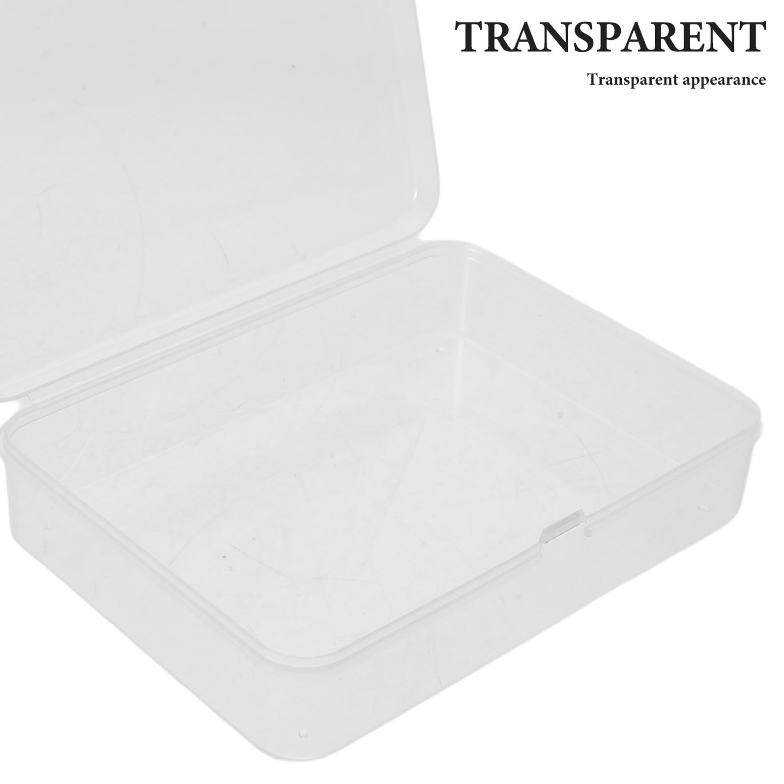 DECHOUS Contenitore Porta Pastelli Trasparente con Coperchio Set Impilabile da 24 Pezzi in Plastica Robusta per Organizzare Materiali Scolastici e Attività Didattiche per