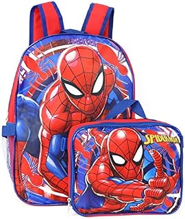 Spiderman Marvel 16" Backpack with Detachable Lunch Box