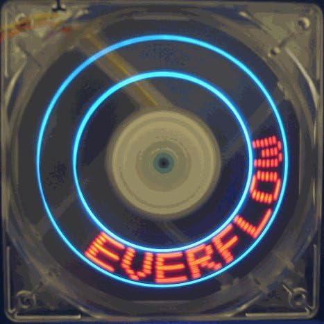 Everflow 80mm x 25mm Programmable LED Case Fan "Make Your Own Phrases!"