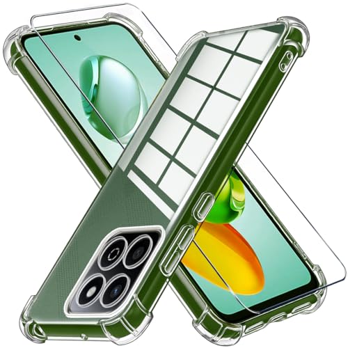 Immagine prodotto: LYJERRY Cover e Vetro Compatibilità con Honor 200 smart Cover Vetrino antiurto Custodia piu Vetro temperato Pellicola protettiva protezione