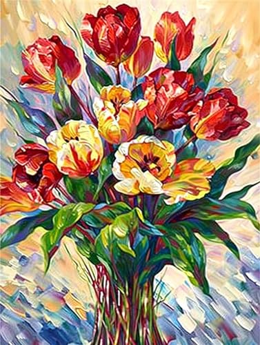 Diamond painting fleur géant 80x100cm pour un salon zen et créatif