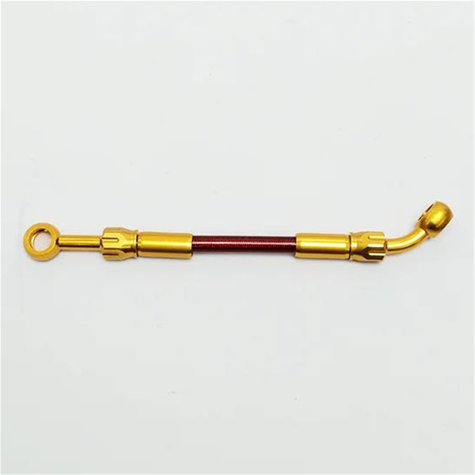 Hydraulic Brake Hose 0°-28° Motorcycle Accessories M10 Stainless Steel Braided Oil Pipe Brake Line Hose Clutch Tube with 360 Degree Rotatable Banjo(2200mm)